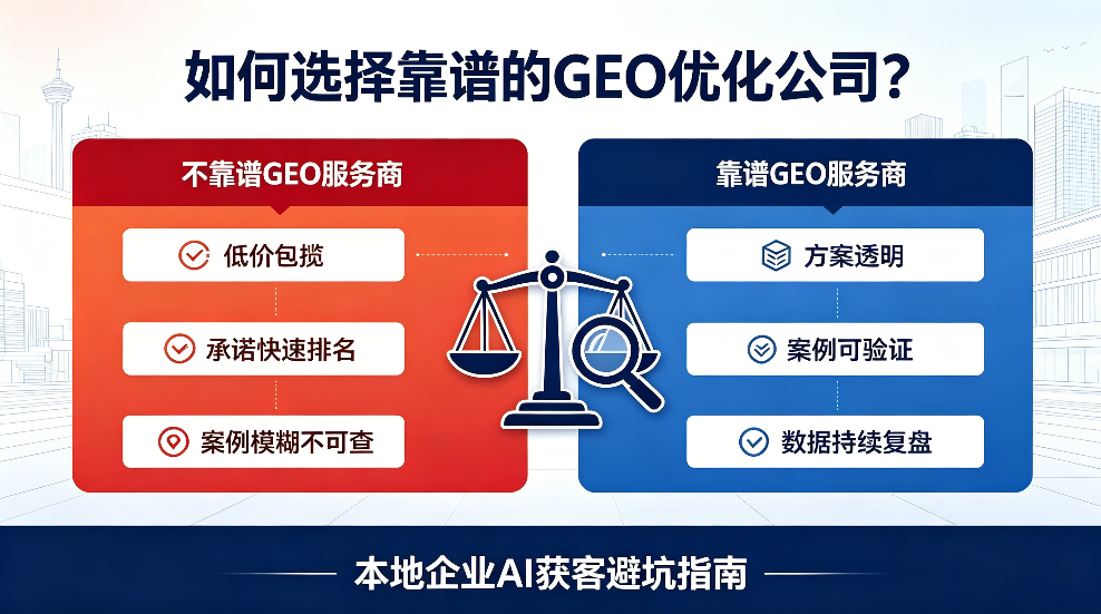 昌吉如何选择靠谱的GEO优化公司？本地企业AI获客避坑指南