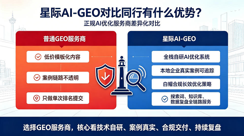 昌吉星际AI-GEO对比同行有什么优势？正规AI优化服务商差异化对比